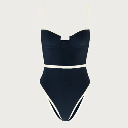 Contrast Cup One Piece Swimsuit