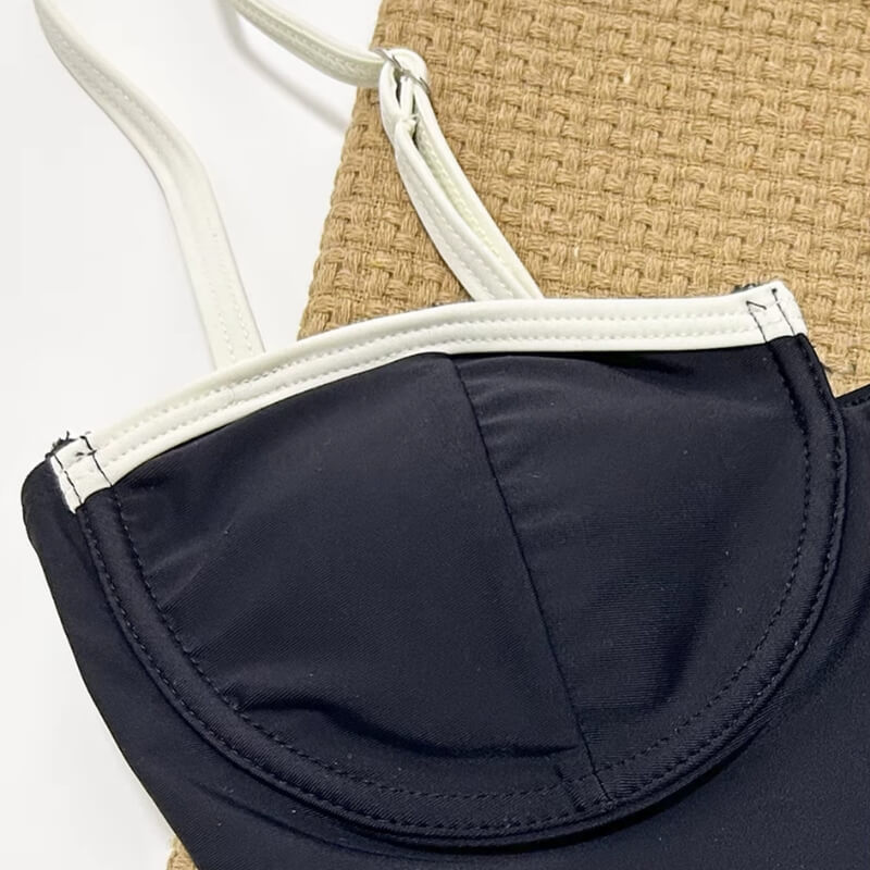 Contrast Cup One Piece Swimsuit
