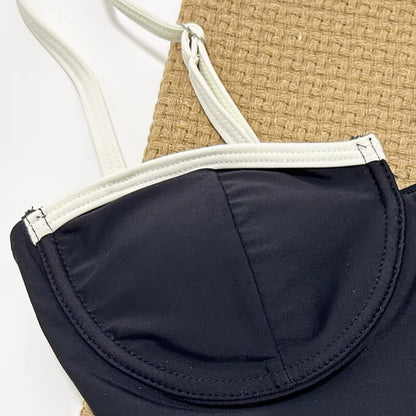 Contrast Cup One Piece Swimsuit
