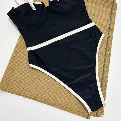 Contrast Cup One Piece Swimsuit