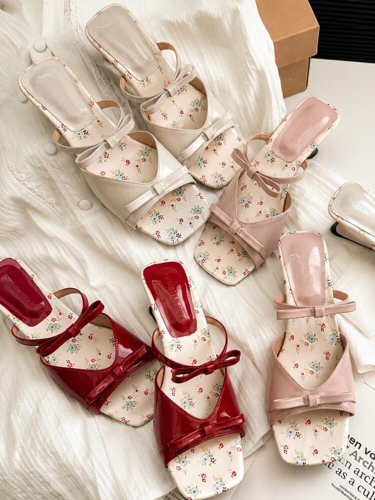 Coquette Bow Heels