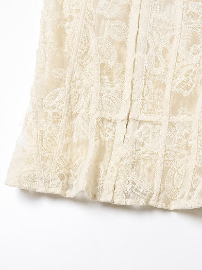 Coquette Embroidered Corset Top