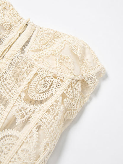 Coquette Embroidered Corset Top