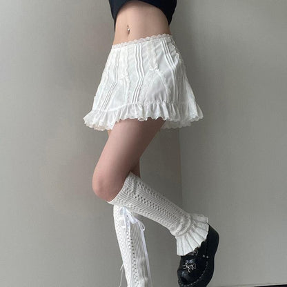 Coquette Frill Hem Mini Skirt