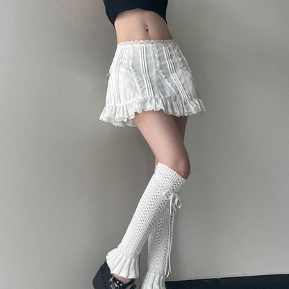 Frill Hem Mini Skirt