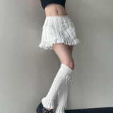 Frill Hem Mini Skirt