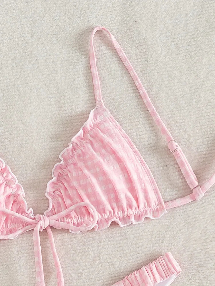 Coquette Gingham Bikini Set