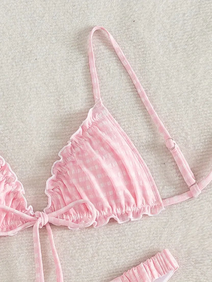 Coquette Gingham Bikini Set