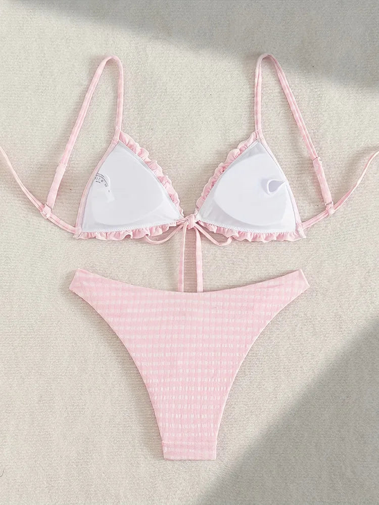 Coquette Gingham Bikini Set