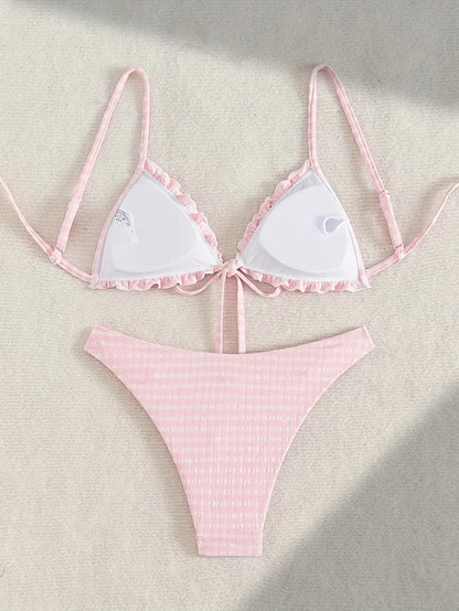 Coquette Gingham Bikini Set