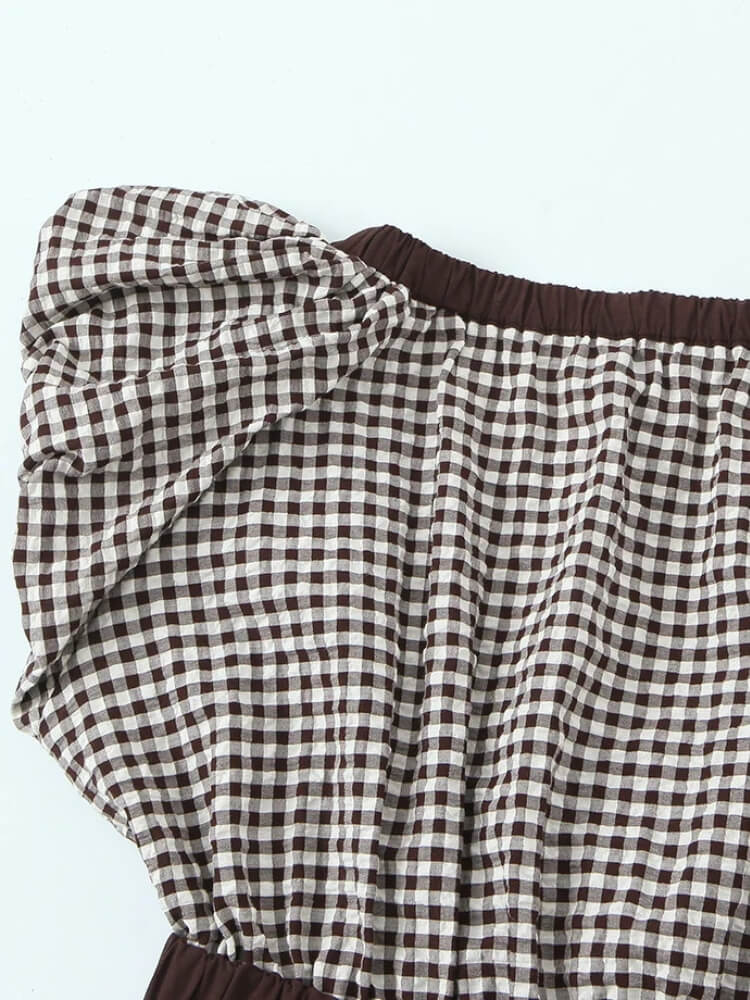 Coquette Gingham Bow Blouse
