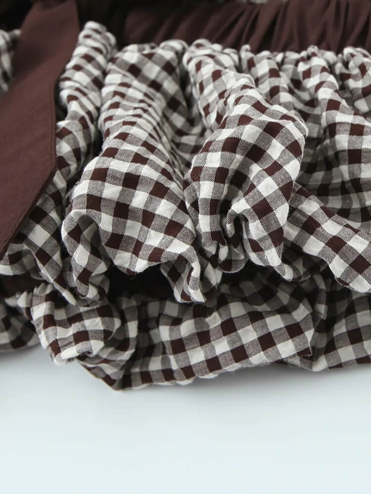 Coquette Gingham Bow Blouse