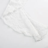 Lace Ruffle Mini Skirt