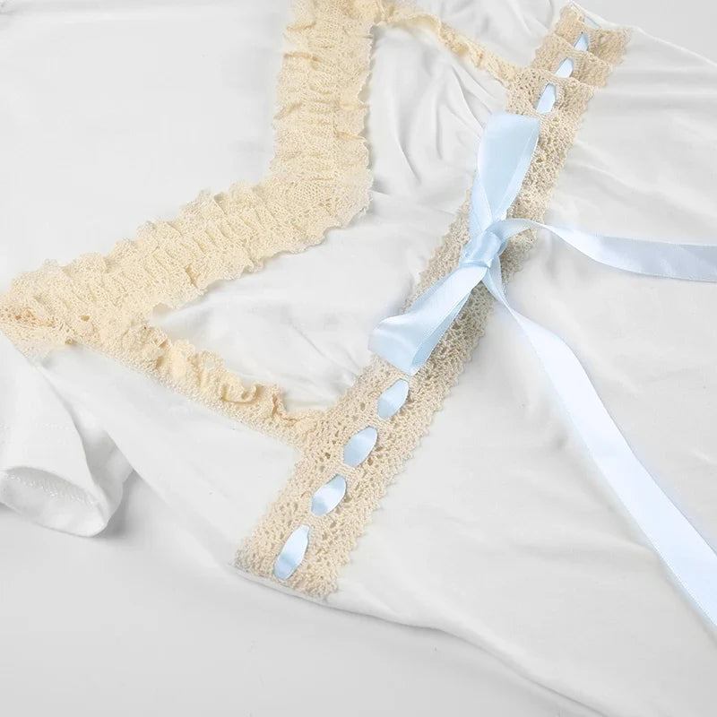 Coquette Lace Trim Top