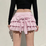 Layered Bow Mini Skort