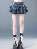 Low Rise Denim Mini Skort