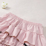 Ruffle Layered Mini Skirt