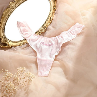 Coquette Satin Thong