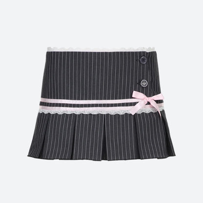 Chic Striped Mini Skirt for Effortless Style and Comfort
