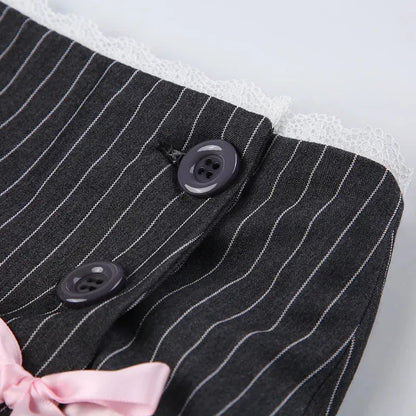 Chic Striped Mini Skirt for Effortless Style and Comfort
