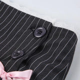 Chic Striped Mini Skirt for Effortless Style and Comfort