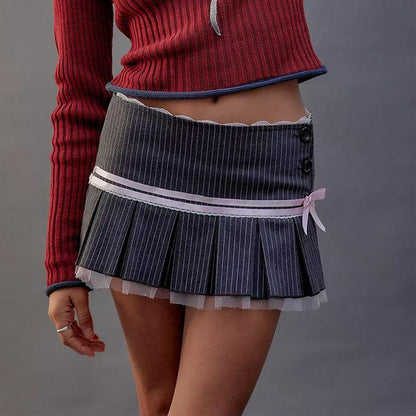 Chic Striped Mini Skirt for Effortless Style and Comfort