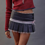 Chic Striped Mini Skirt for Effortless Style and Comfort