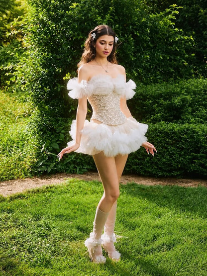 Coquette Tulle Skirt & Top Set