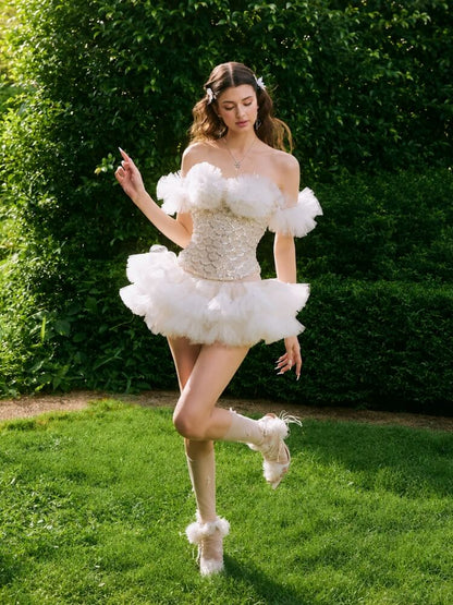 Coquette Tulle Skirt & Top Set
