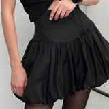 Corset Waist Mini Bubble Skirt