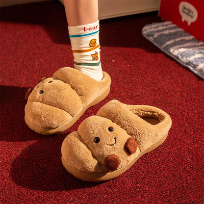 Croissant Fluffy Slippers