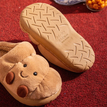 Croissant Fluffy Slippers