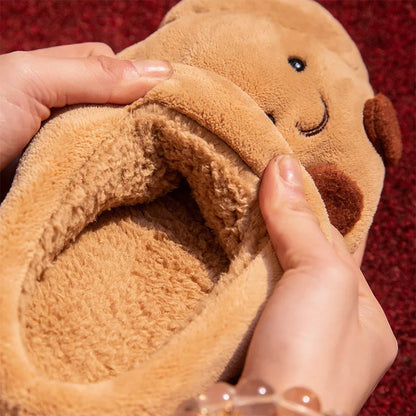 Croissant Fluffy Slippers