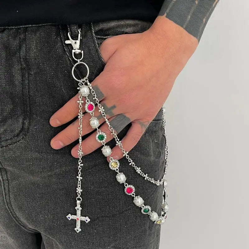 Cross Charm Waist Chain
