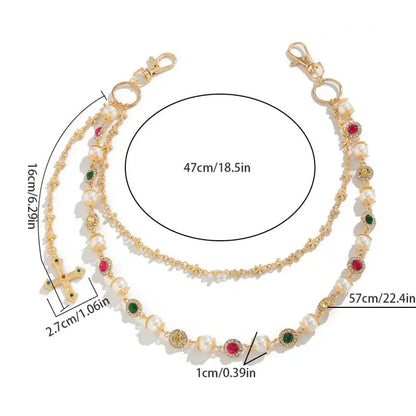 Cross Charm Waist Chain