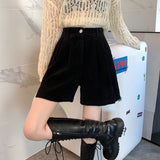 High Waist Corduroy Shorts