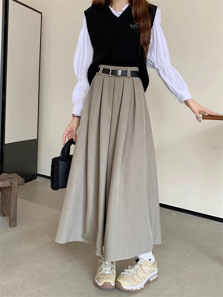 Elegant Dark Academia Midi Skirt for Stylish Outfits