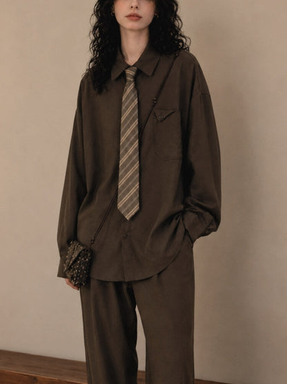 Dark Academia Oversized Shirt
