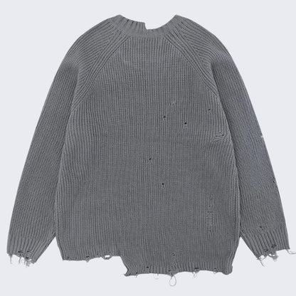 Distressed Knit Sweater