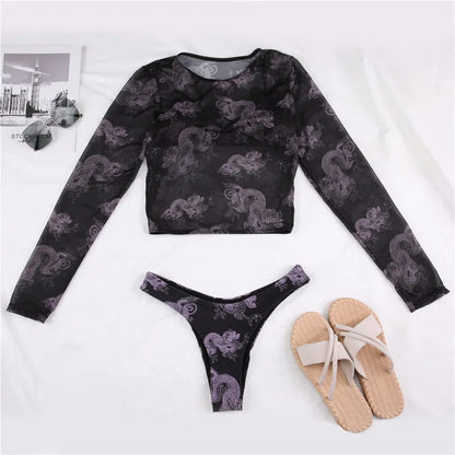 Dragon Mesh Bikini Set