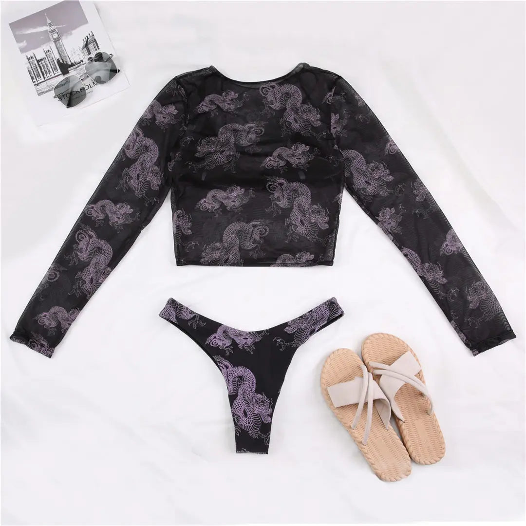 Dragon Mesh Bikini Set