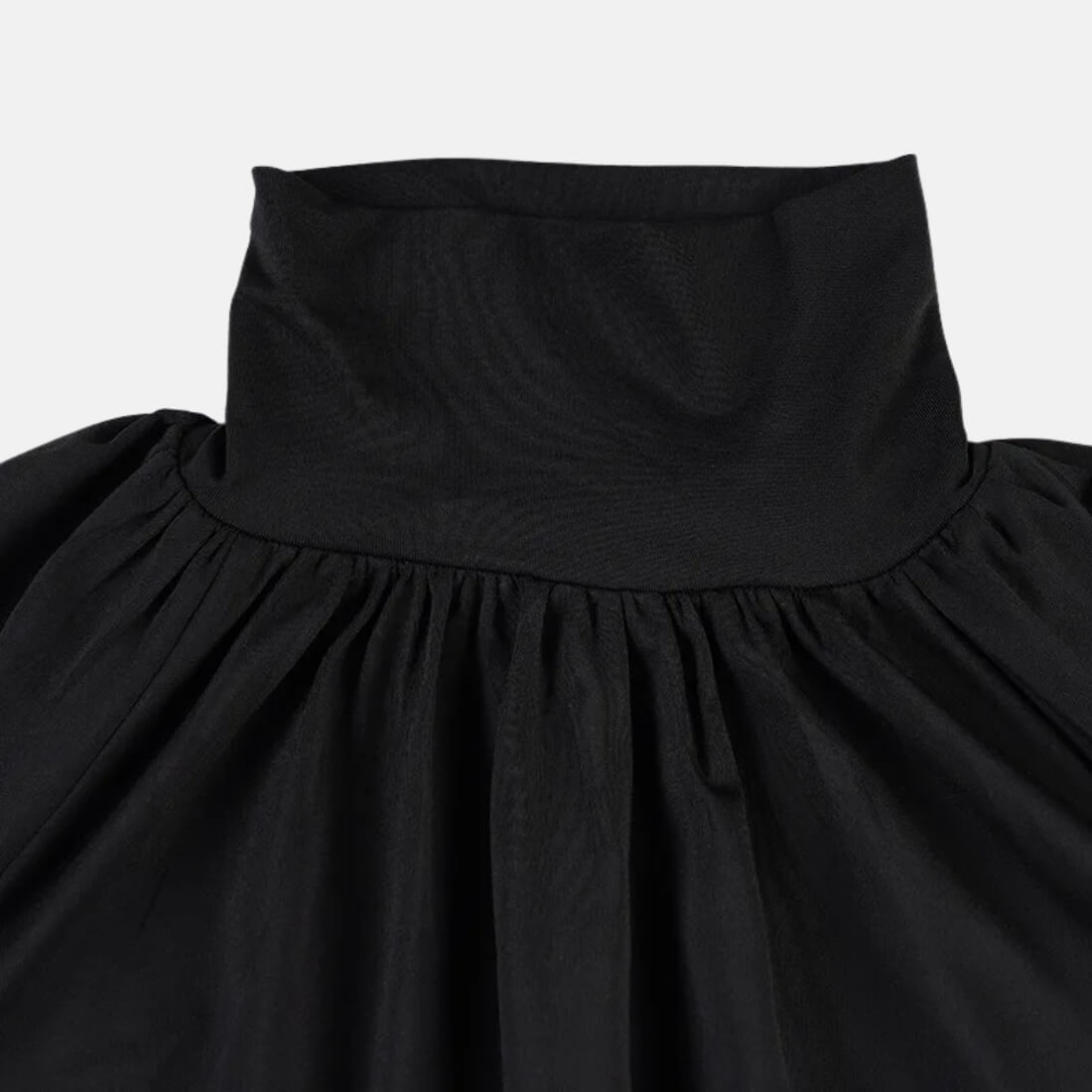 Draped Turtleneck Top