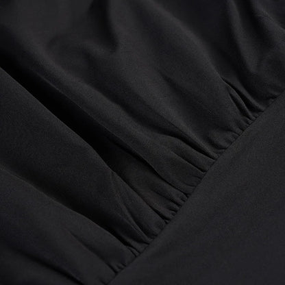 Draped Turtleneck Top