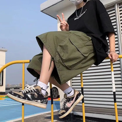 Drawstring Cargo Jorts