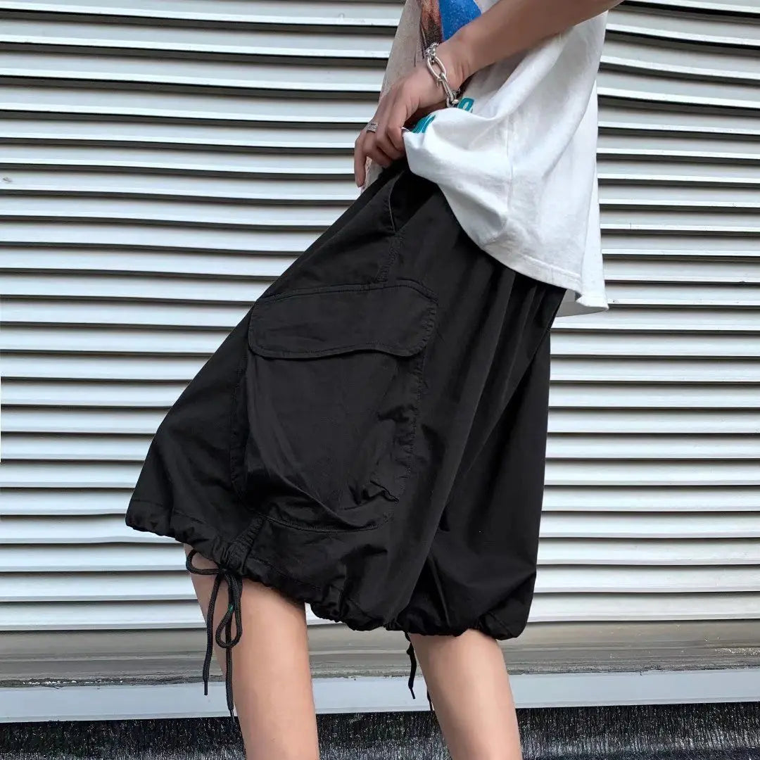 Drawstring Cargo Jorts