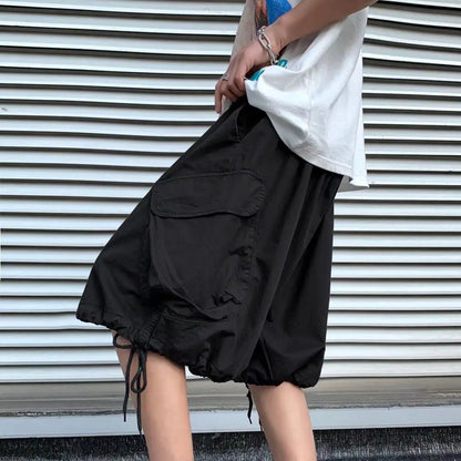 Drawstring Cargo Jorts