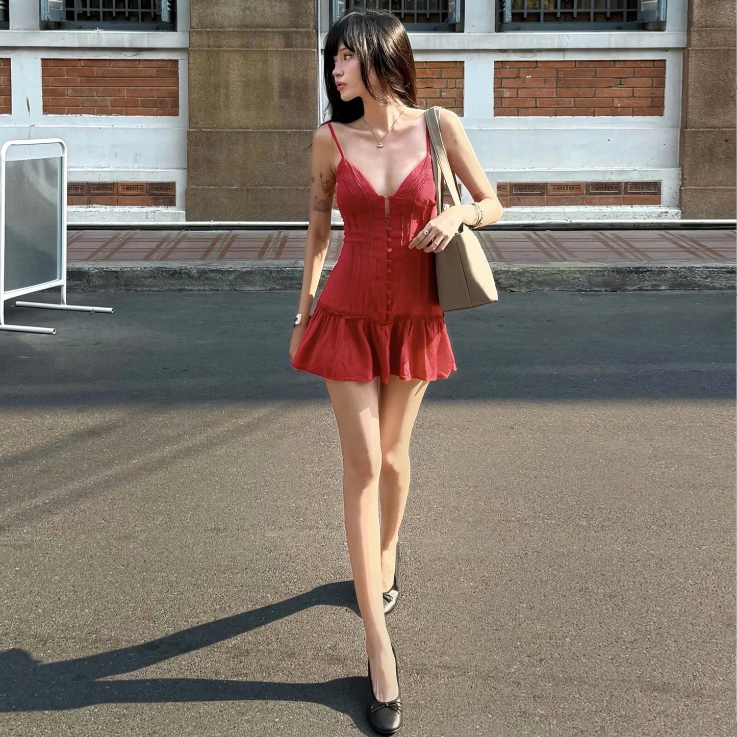 Drop Waist Mini Dress