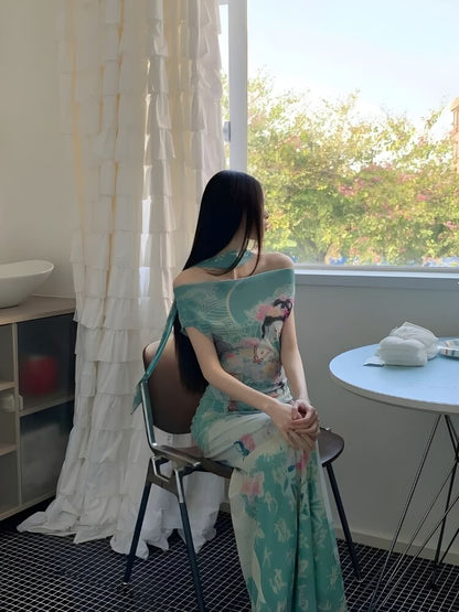 Ethereal Art Maxi Dress
