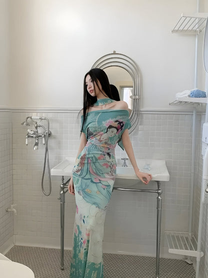 Ethereal Art Maxi Dress