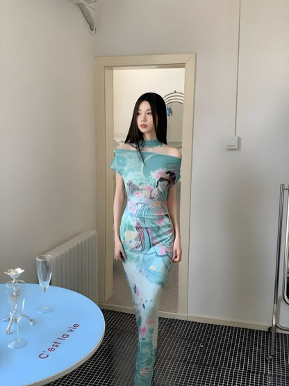 Ethereal Art Maxi Dress